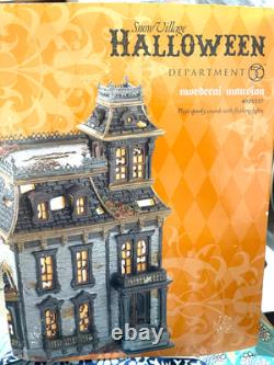 Dept 56 Mordecai Mansion Halloween Snow Village 4025337 Intact