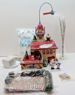 Dept 56 North Pole Checking It Twice Wind-Up Toys #56757 Complete Set Old Stock