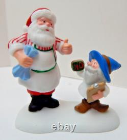 Dept 56 North Pole Checking It Twice Wind-Up Toys #56757 Complete Set Old Stock
