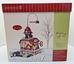 Dept 56 North Pole Checking It Twice Wind-Up Toys #56757 Complete Set Old Stock