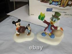 Dept 56 North Pole Disney Mickeys Cratchits Cottage with Merry Mickey Cratchit M68
