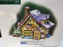 Dept 56 North Pole Disney Mickeys Cratchits Cottage with Merry Mickey Cratchit M68