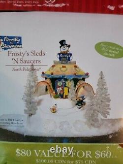 Dept 56 North Pole Frosty's Sleds'n Saucers