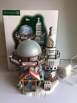 Dept 56 North Pole Series Electric Polar Power Company with Flag Retired LE 56749
