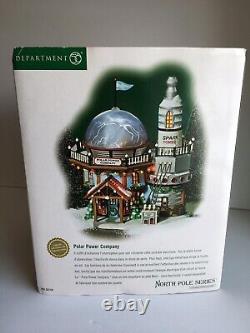 Dept 56 North Pole Series Electric Polar Power Company with Flag Retired LE 56749