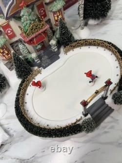 Dept 56 North Pole Series Glacier Park Pavilion 56755 Complete 9 Pc Gift Set
