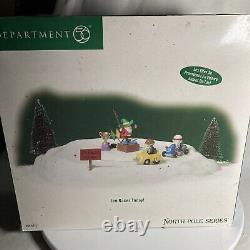 Dept 56 North Pole Series Ice Races Today #57217 Animated Elf