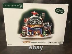 Dept 56 North Pole Series -hot Wheel's Custom Car Shop Rare