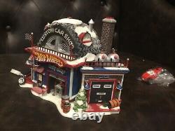 Dept 56 North Pole Series -hot Wheel's Custom Car Shop Rare