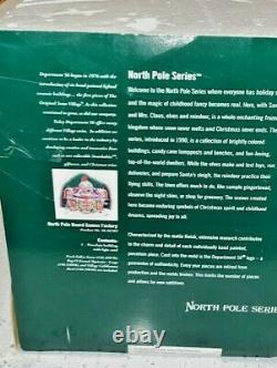 Dept 56- North Pole Village- North Pole Board Games Factory VERY RARE withBOX