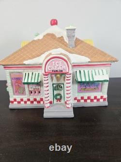 Dept 56 Original Snow Village 56 Flavors Ice Cream Parlor #51519
