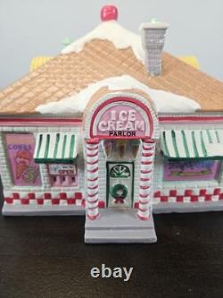 Dept 56 Original Snow Village 56 Flavors Ice Cream Parlor #51519