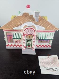 Dept 56 Original Snow Village 56 Flavors Ice Cream Parlor #51519