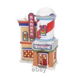 Dept 56 PINECREST BARBER SHOP Peanuts Village 6007735 BRAND NEW 2022