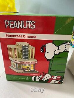 Dept 56 Peanuts Pinecrest Cinema Lighted Village Building