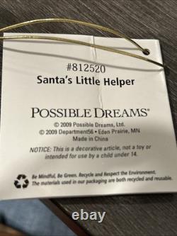 Dept 56 Possible Dreams LONGABERGER Santa's Little Helper 2009 RARE With Box