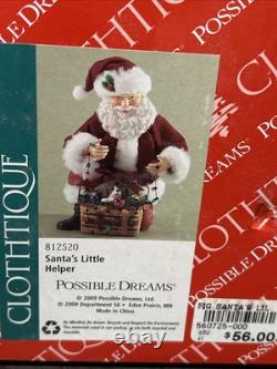 Dept 56 Possible Dreams LONGABERGER Santa's Little Helper 2009 RARE With Box