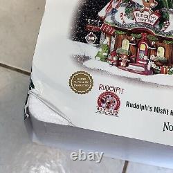 Dept 56 RUDOLPH The RED NOSE REINDEER MISFIT HEADQUARTERS with Original Box