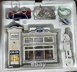 Dept 56 Retired Ford Auto Dealership Complete