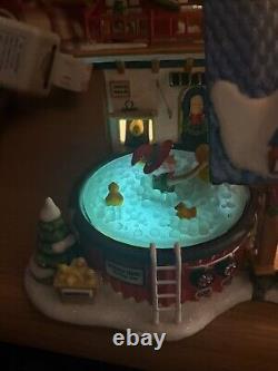 Dept. 56 Rubber Duck Factory with Elf #799920 North Pole Series Complete Working