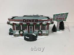 Dept 56 SHELLY'S DINER 55008 with Box, Lights Up. As Is. Please Read