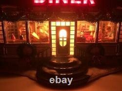 Dept 56 SHELLY'S DINER 55008 with Box, Lights Up. As Is. Please Read