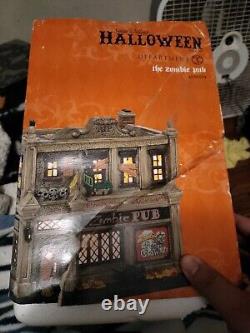 Dept 56 SV Halloween The Zombie Pub See Pictures