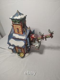 Dept 56 Santa's Sleigh Launch Gift Set North Pole Series READ Replacement
