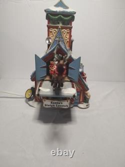 Dept 56 Santa's Sleigh Launch Gift Set North Pole Series READ Replacement