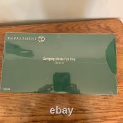 Dept 56 Sealed NOS Swinging Disney Fab Five Set Of 3 5656866 North Pole G1N
