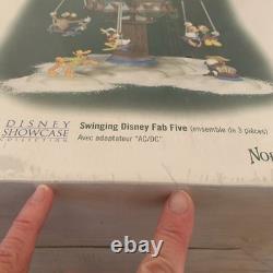 Dept 56 Sealed NOS Swinging Disney Fab Five Set Of 3 5656866 North Pole G1N