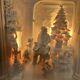 Dept 56 Silhouette Treasures Home For Christmas Lighted Scene Rare