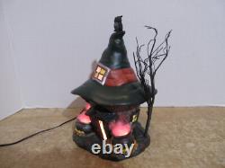 Dept. 56 Snow Village 2013 Halloween Three Witches Cauldron Haunt &Fire Burn