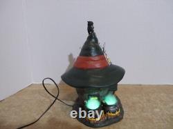 Dept. 56 Snow Village 2013 Halloween Three Witches Cauldron Haunt &Fire Burn