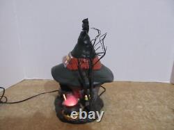 Dept. 56 Snow Village 2013 Halloween Three Witches Cauldron Haunt &Fire Burn