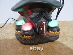 Dept. 56 Snow Village 2013 Halloween Three Witches Cauldron Haunt &Fire Burn