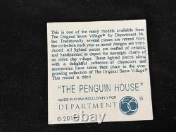 Dept. 56 Snow Village 2016 Christmas Lane The Penguin House #4050980 Excellent