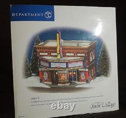 Dept 56 Snow Village CINEMA 56 Movie Theater