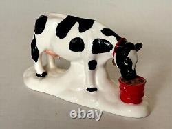 Dept 56 Snow Village Dairy Barn Holiday Heifers Decorating Elsie EUC