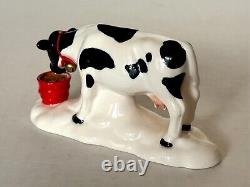 Dept 56 Snow Village Dairy Barn Holiday Heifers Decorating Elsie EUC