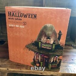 Dept 56 Snow Village Halloween Hatties Hat Shop 4056700 Retired And Rare