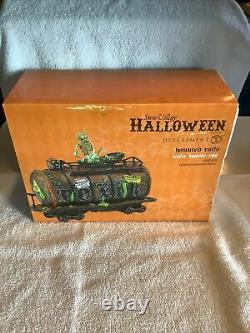 Dept 56 Snow Village Halloween Haunted Rails Toxic Waste Car New Sealed