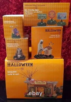 Dept 56 Snow Village Halloween Honey Hive Lot Of 5 building and accessories