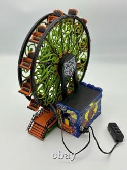 Dept 56 Snow Village Halloween Scaredy Cat Ferris Wheel #56 53208 Animated