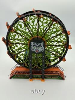 Dept 56 Snow Village Halloween Scaredy Cat Ferris Wheel #56 53208 Animated