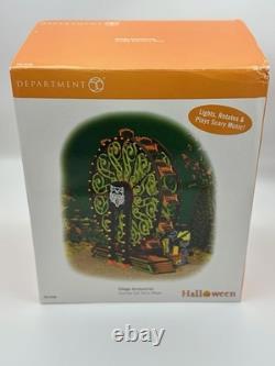 Dept 56 Snow Village Halloween Scaredy Cat Ferris Wheel #56 53208 Animated