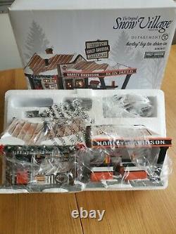 Dept 56 Snow Village Harley Davidson Big Tin Drive-In BNIB