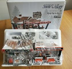 Dept 56 Snow Village Harley Davidson Big Tin Drive-In BNIB