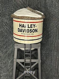 Dept 56 Snow Village Harley Davidson Manufacturing 54948 Motorcycle Cop Shop Lot