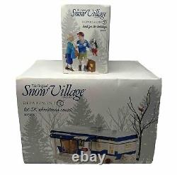 Dept 56 Snow Village Lot 58 Christmas Court Illuminated House Back For Holidays